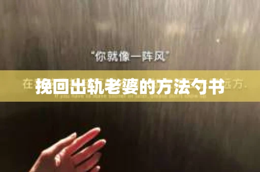 挽回出轨老婆的方法勺书