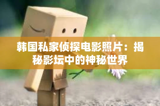 韩国私家侦探电影照片：揭秘影坛中的神秘世界