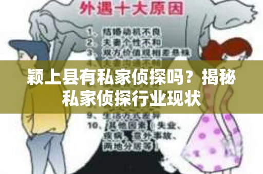 颖上县有私家侦探吗？揭秘私家侦探行业现状