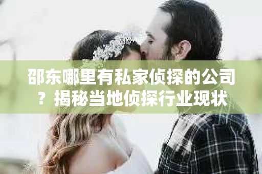 邵东哪里有私家侦探的公司？揭秘当地侦探行业现状