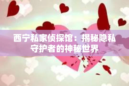西宁私家侦探馆：揭秘隐私守护者的神秘世界