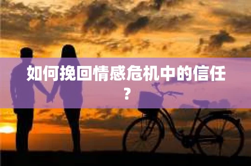 如何挽回情感危机中的信任？