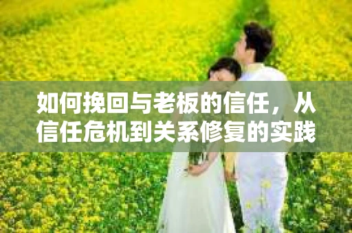 如何挽回与老板的信任,从信任危机到关系修复的实践指南 如何挽回与老板的信任,从信任危机到关系修复的实践指南